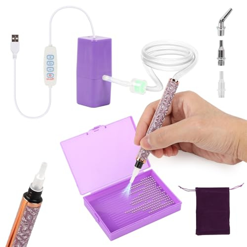 Bolígrafo eléctrico Diamond Painting, bolígrafo de pintura de diamante eléctrico lápiz de pintura de diamante eléctrico Lápiz eléctrico para pintura de diamante para amantes del arte, adultos y niños