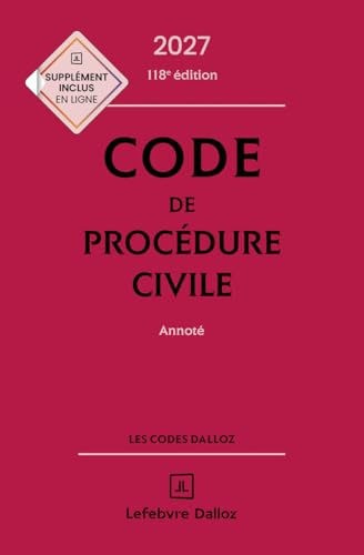 Code de procédure civile 2027, annoté. 118e éd.