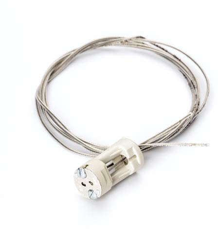 ORION LIGHTSTYLE Casquillo G4,35 MR16 GU4 para bombillas LED y halógenas, 12 V, con cable y portalámparas, color blanco