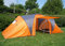 Campingzelt Loksa, 6-Mann Zelt Kuppelzelt Igluzelt Festival-Zelt, 6 Personen - orange