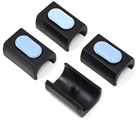Design61 PTFE 4er Set Gleiter für Stühle Freischwinger Stuhlgleiter Ø 23-25 mm Möbelgleiter Klemmschalengleiter