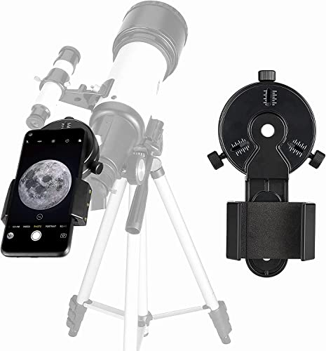 SOLOMARK Cell Phone Adapter- Photography Adapter Mount Work with Binoculars, Monoculars, Spotting Scopes, Telescope, for iPhone, Samsung, HTC, LG, and More