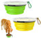 Gamelles Voyage pour Chien Et Chat Bols,350ml Gamelles Pliables Chien Silicone,Bol pour Chien Portable,Pliable Bol pour Chie,Chien Bol Portable à Eau,avec Mousqueton Et Couvercle,2 Pièces,Kiuiom