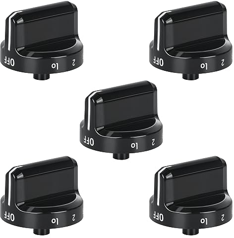 Upgrade 316564511 Stove Knobs Replacements, Only Compatible with Frigidaire Gas Range/Oven/Stove Knobs, Cooktop Burner Control Knob Replacement Part for AP4433359 (5 Packs)