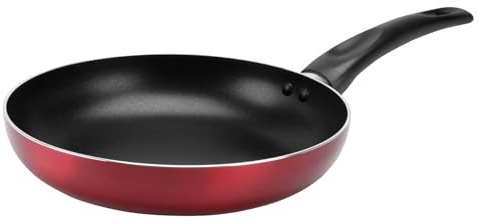 Sitram 711900 Poêle en Aluminium pressé CHERRY Ø 24 cm - Revêtement anti-adhésif - Coloris Rouge métallisé - Tous feux dont induction
