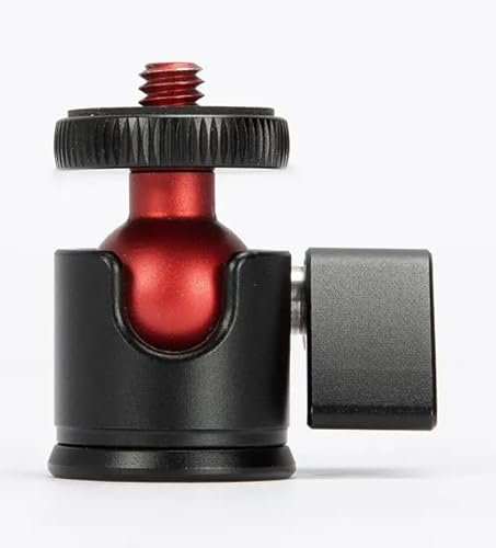 REFLEX CAMERA Mini Tripod Ball Head - 360° rotation, 2kg load, 1/4 screw, Aluminium, Tripod Ball Head for DSLR Cameras, SmartPhones & Monitors Compatible with Tripod/Monopod