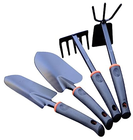 Supvox 1 Satz Gartenschaufel Post Gartenrechen Werkzeug Gartengeräte Astschere Rasenmäher Unkrautstecher Für Den Hausgebrauch Bagger Kleine Schaufeln Zum Graben Loch Hacke Eisen Black