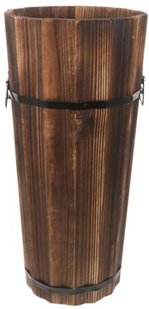 Wooden Umbrella Stand, With Sturdy Construction, Wood Material, Umbrella's Multifunctional Storage, Parasol Stands & Bases, Lightweight Design, For Indoor, Outdoor, Entrance, Hallway, Patio, Home