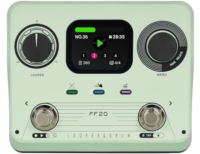 SALALIS Dual Control Drum Machine Gitarrpedal för Kreativa Rytmentusiaster - 5 Timmars Inspelningstid - Effektprocessor för Elgitarr för Musiker (#2)