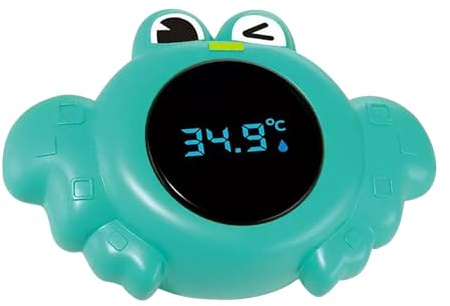Kinder-Badethermometer, digitales schwimmendes Wasserthermometer, Krabben- /Enten-Design, für Pooldusche, Mädchen und