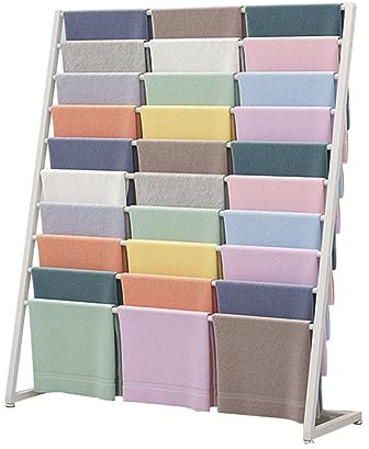 Silkeshalsduk displayställ – golvstående nizer för halsdukar och kostymbyxor – detaljhandelshylla för hängande tillbehör – 120 x 40 x 1 cm snygg och funktionell förvaringslösning