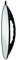Efalock Professional Handspiegel Slim, schwarz, 1er Pack, (1x 1 Stück)
