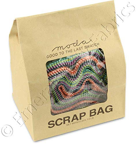 Moda Scrap Bag Assortment Fabric Quilting Strips 1/2lb. by Moda