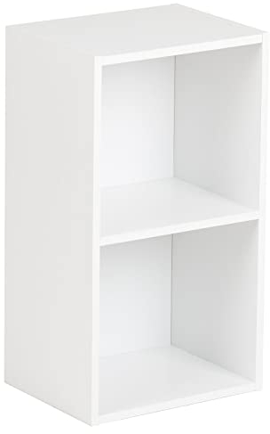 Hartleys White Freestanding Bookcase - 2 Tier