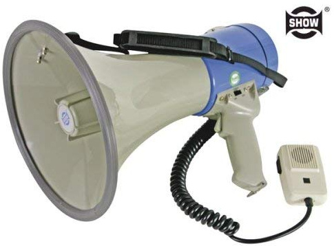Veka - Megaphone Porte-Voix Puissant 25W Sirène + Bandouillere
