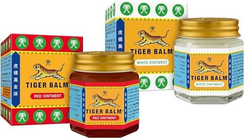 Balsamo di Tigre Rosso unguento 30gm / Jar + balsamo di tigre bianca unguento 30gm / Jar