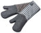 Zeal Silicone Heavy Duty Double Oven Gloves Mitts, Dark Grey (94 cm Long) – Gingham