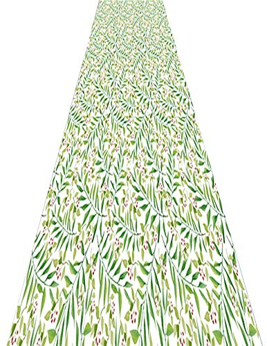 ZRUYI Tappeti Runner Tappeto Passatoia Corridoio Carpet 3D Foglie di Salice Modello Soggiorno Balcone Camera da Letto Moderno, Taglia Personalizzabile (Color : A, Size : 1.4x7m)