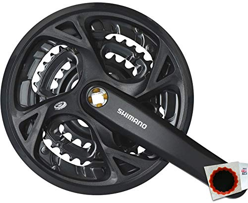 SHIMANO Kurbelgarnitur Trekking FC-M371 Vierkant 170mm 48-36-26Z. 9f. schwarz