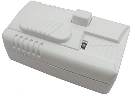 LED Fußdimmer weiß 100W / 300W stufenlos dimmbar für dimmbare LED Leuchtmittel Dimmschalter Schnur-Zwischendimmer Dimmer geräuschlos (Fußdimmer 100W weiß)