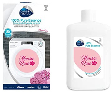 CARE + PROTECT Mousse Rose Laundry Perfume In-Wash Scent Booster, Long Lasting Active Formula, 400ml for up to 80 washes