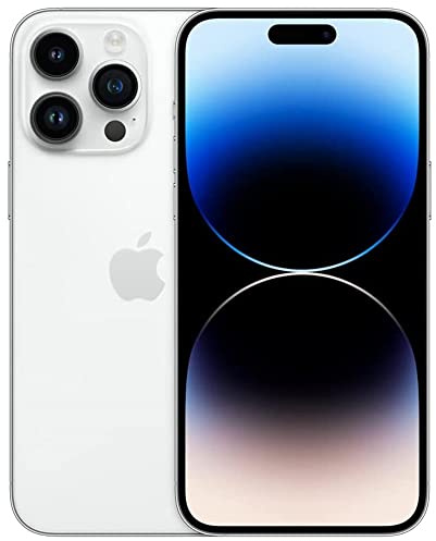 Apple iPhone 14 Pro, 128GB, Silver - Unlocked (Renewed)