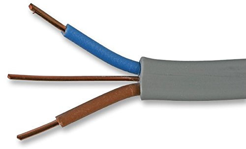 Cavo gemellato e terra 1.00MM 50M, multicorato cavo/filo Qty X 50