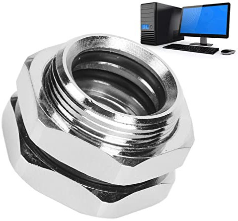 Accesorio de Paso, Conector de Sistema de Refrigeración por Agua para PC de Tubo Duro de 14 Mm de Diámetro Exterior G1/4, Metal, para Tubos Rígidos, Metálicos, PETG