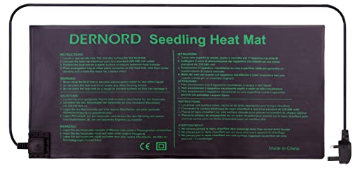 DERNORD Gewächshaus-Pflanzen-Wärmekissen – 18 W Sämling-Heizmatte Gartenmatte beheizter Anzuchtkasten für Samen, Pflanze, Chili-Gras, Winter, Innengewächshaus, Keimung, Heizkissen