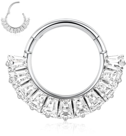 AROWRO Piercing Helix in Acciaio Chirurgico Piercing Setto Piercing Trago Piercing Naso Anello Piercing Rook Piercing Daith Piercing Conch, Acciaio inossidabile