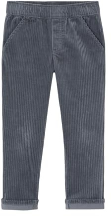 VERTBAUDET Pantalon en Velours côtelé garçon Facile à Enfiler Bleu Ardoise 14A