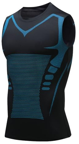 Tencipeda V Boost Tank Top, V Boost Shape Wear Shirt Men | Confidence, Energy and Strength for You (Black-B,L)