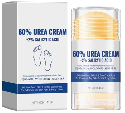 KOAHDE Crema Para Pies con Urea,Crema Pies Secos y Agrietados,40G,de Urea para Talones Agrietados y Piel Seca, Hidratación Profunda, Eliminador de Callos y Suaviza