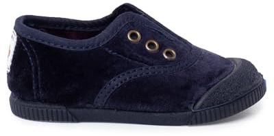 Pisamonas Zapatillas Terciopelo Barefoot Sin Cordones Talla 22 Color Azul Marino