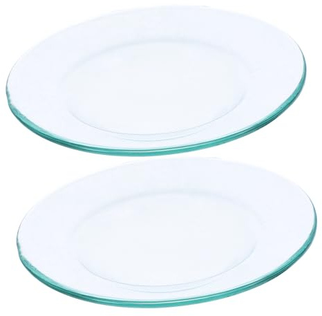 MAGICLULU 2 Bandejas Reutilizables Platos para Esencias y Aceites Esenciales para Calentadores de Cera de Vidrio de Borosilicato en Difusores de Fragancia