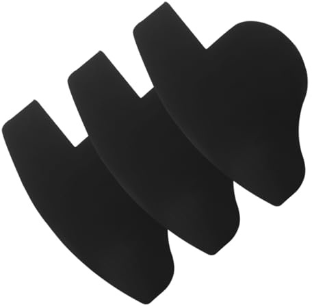 KJHBV Set 3 Pezzi Carte Modellatrici per Barba e Contorno Capelli in Pvc Nero, Strumento Versatile per Uomo per Ottimizzare la Forma della Barba e Design Capelli