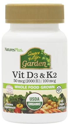 Giardino di vitamina D3 + K2 60 capsule