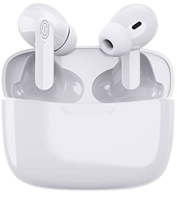 Goshyda Auricolari per Traduttore Linguistico, Dispositivo di Traduzione Y113 84 Lingue Traduzione Online Traduttore Vocale in Tempo Reale con Bluetooth e App, Interpretazione Simultanea (Bianco)