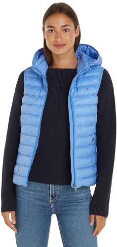 Tommy Hilfiger Mujer Chaleco Padded Global Stripe Chaleco acolchado, Azul (Blue Spell), S