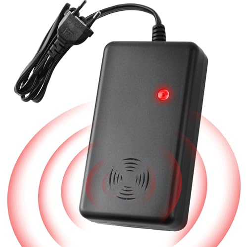 Warmfay Répulsif à ultrasons avec prise pour grenier, grange, garage, cave, 230 V avec prise d'alimentation