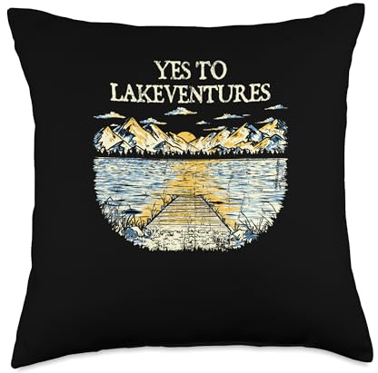 Yes to Lakeventures Traveler Lakes Exploration Lagoon Throw Pillow
