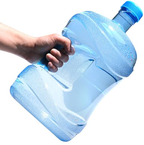 Botella de dispensador de agua jarra de agua de 7.5 litros con mango contenedor de servicio pesado con tornillo de tornillo de alimentos Tanque transparente sellado para tormenta para el dormitorio p
