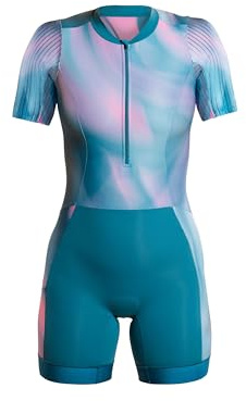 ZONE3 Women's Activate+ Short Sleeve Tri Suit – Performance One-Piece for Triathlon Training & Racing
