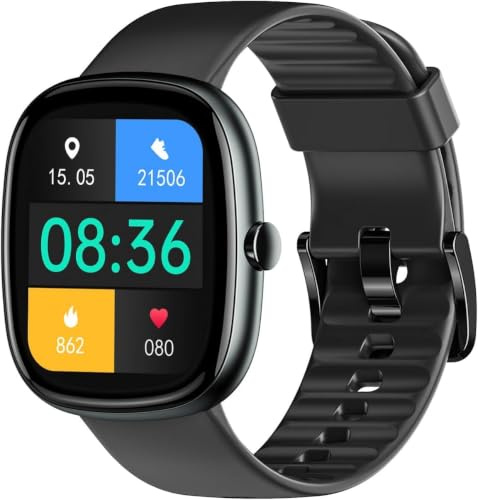 Fitness Tracker, No Bluetooth No APP/Phone Needed, 1.8 Fitness Watch Black