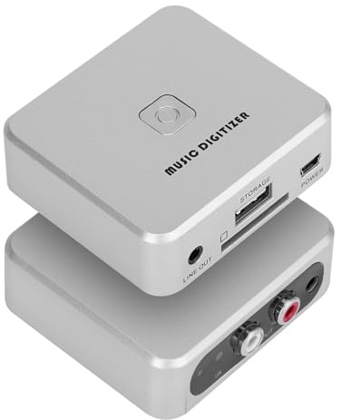 Convertisseur MP3 Compact et Efficace pour Numériseur de Musique, pour Convertir de Vieilles Musiques Analogiques en Disque U ou Carte SD