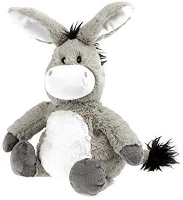 Pelucho - Peluche Bouillotte Ane - Made in France - Lavande et blé - Chaleur - Bien être - Douceur - Bouillotte sèche - Bouillotte Bébé - bouillotte micro-onde