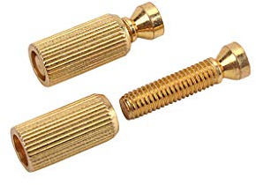 Alnicov gitarr tremolo ankare dubb – 2 st, 8 mm justerbar elgitarr ersättning Tremolo bro dubbar och ankare (guld)