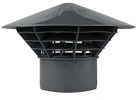 VONLIS Belüftungshaube Entwässerungsanlagen WC Entlüftung Lüftung Rohrbelüftung DN 75 Muffenmontage