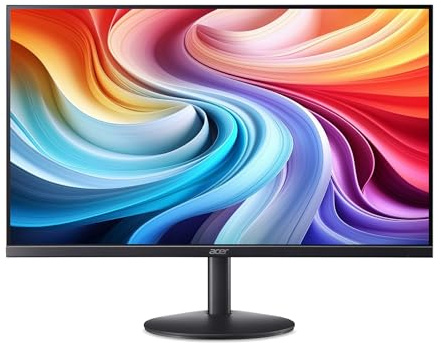acer SA273G0bi Monitor AdaptiveSync da 27, Display IPS Full HD, 120 Hz, 1 ms (VRB), 16:9, VGA, HDMI 1.4, Schermo PC con Contrasto 100M:1, Lum 250 cd/m2, Cavo HDMI Incluso, Nero