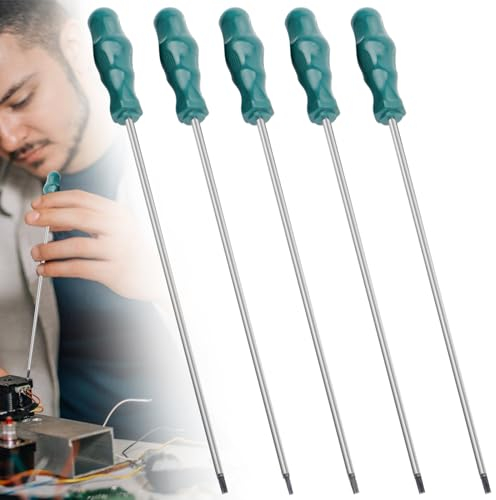 Juego de 5 destornilladores magnéticos, juego de destornilladores Torx extralargos T15, T20, T25, T27, T30, cabeza de estrella